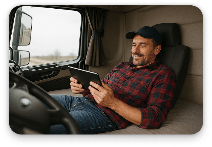 Happy truckers